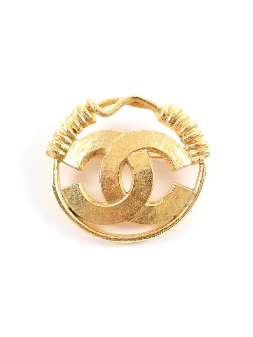 Chanel Cc Logo Brooch Metal #250074C10B